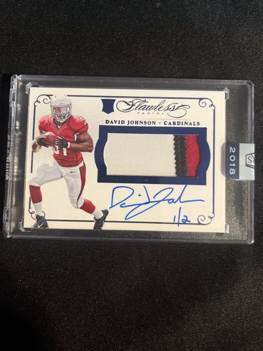 2015 Flawless David Johnson RPA On Card Auto 1/2!!!