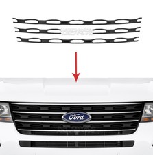 Black 2016 2017 Ford Explorer Snap On Grille Overlays Front Grill Trim Covers Black 2016 2017 Ford Explorer Snap On Grille Overlays Front Grill Trim Covers