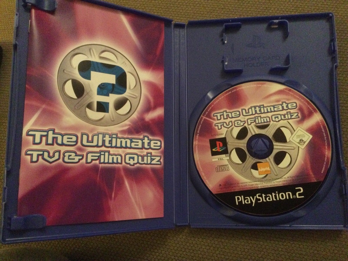 Jeu The Ultimate TV & Film Quiz Pour PlayStation 2 PS2 - Version PAL UK - Complet Avec Manuel