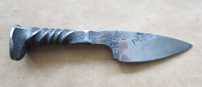 Jay Bear Railroad Spike Knife Grass Valley No Sheath