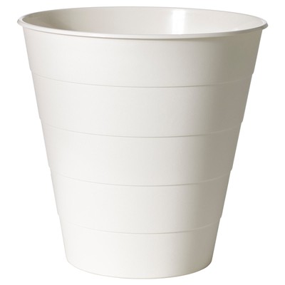 IKEA FNISS White Plastic Waste Paper Bins (10L) New Free Shipping | eBay