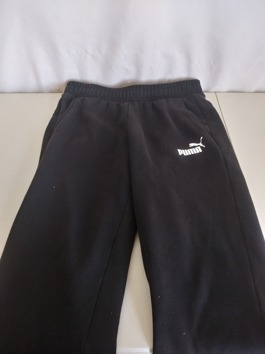 PUMA Men's Essentials Logo Joggers Black Sweatpants