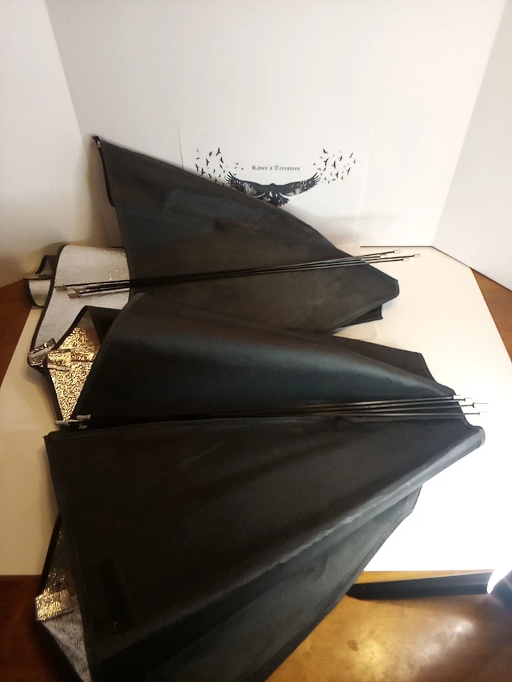 (2) Photography Studio Reflective Light Black / Silver Umbrella - Image 4 of 4