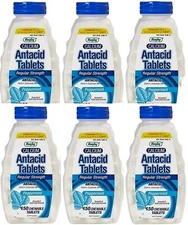 Rugby Antacid Peppermint Chew Tablets 150ct  ( 6 pack ) --