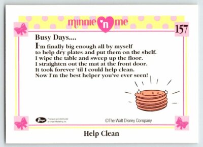 MINNIE MOUSE HELP CLEAN THE DISHES Disney Minnie 'n Me Impel