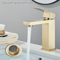 Gold Waschtischarmatur Wasserhahn Bad Waschbecken Einhand Mischbatterie Messing