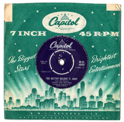 IVORY JOE HUNTER YOU BETTER BELIEVE IT BABY / MAY THE BEST MAN WIN.UK ORIG 7''.EX