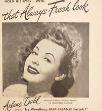 Arlene Dahl Woodbury Hair Cold Cream 1948 Advertisement Beauty Products DWNN14