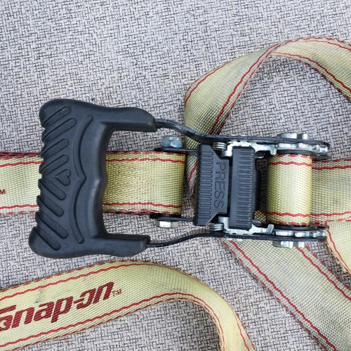2 Snap On Ratchet Strap Set 1.5" Width x 6' Feet Ratcheting Tie Down Hooks - Picture 18 of 24