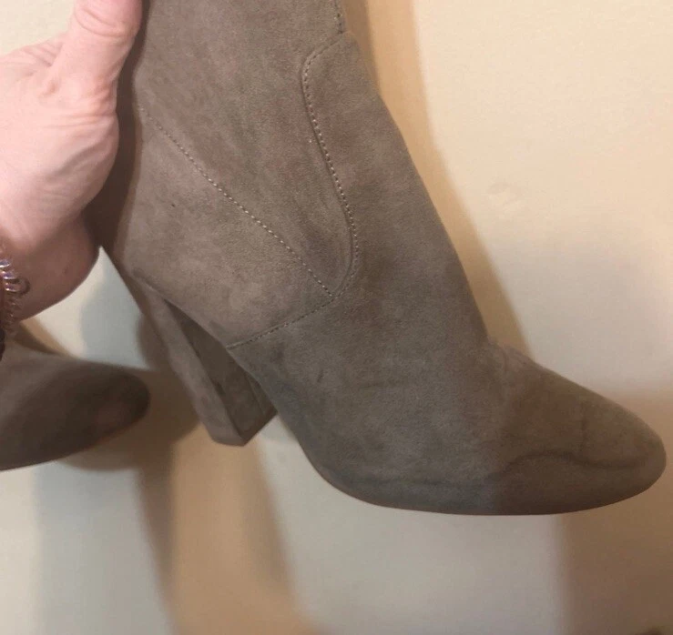 Steve Madden女式8.5情绪灰褐色过膝靴 — 第 4/4 张图片