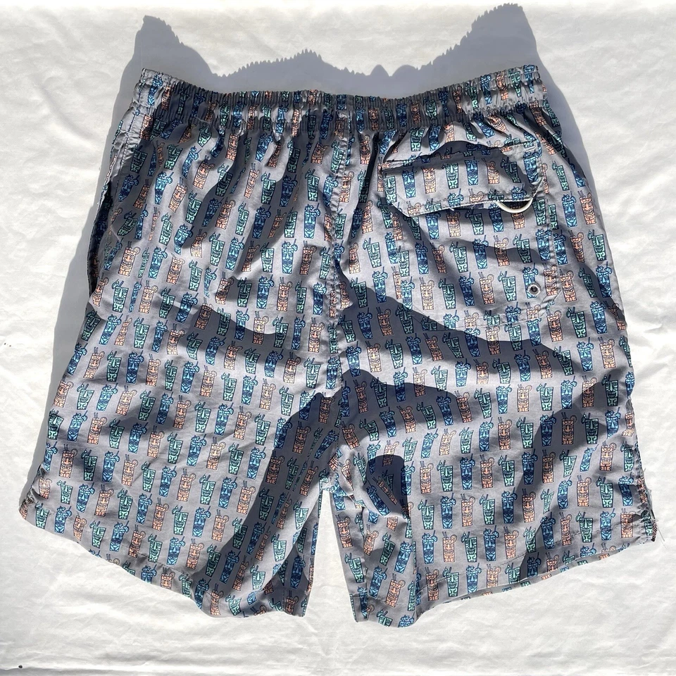 Bañador Life Is Good Tiki Drink Cóctel Para Hombres Mediano Tabla Pantalones Cortos Forrados Gris Foto 4 de 4