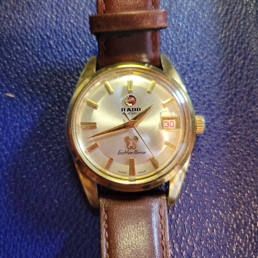 Rado Golden Horse Automatic Men's Silver Dial Swiss Vintage Leather Watch
