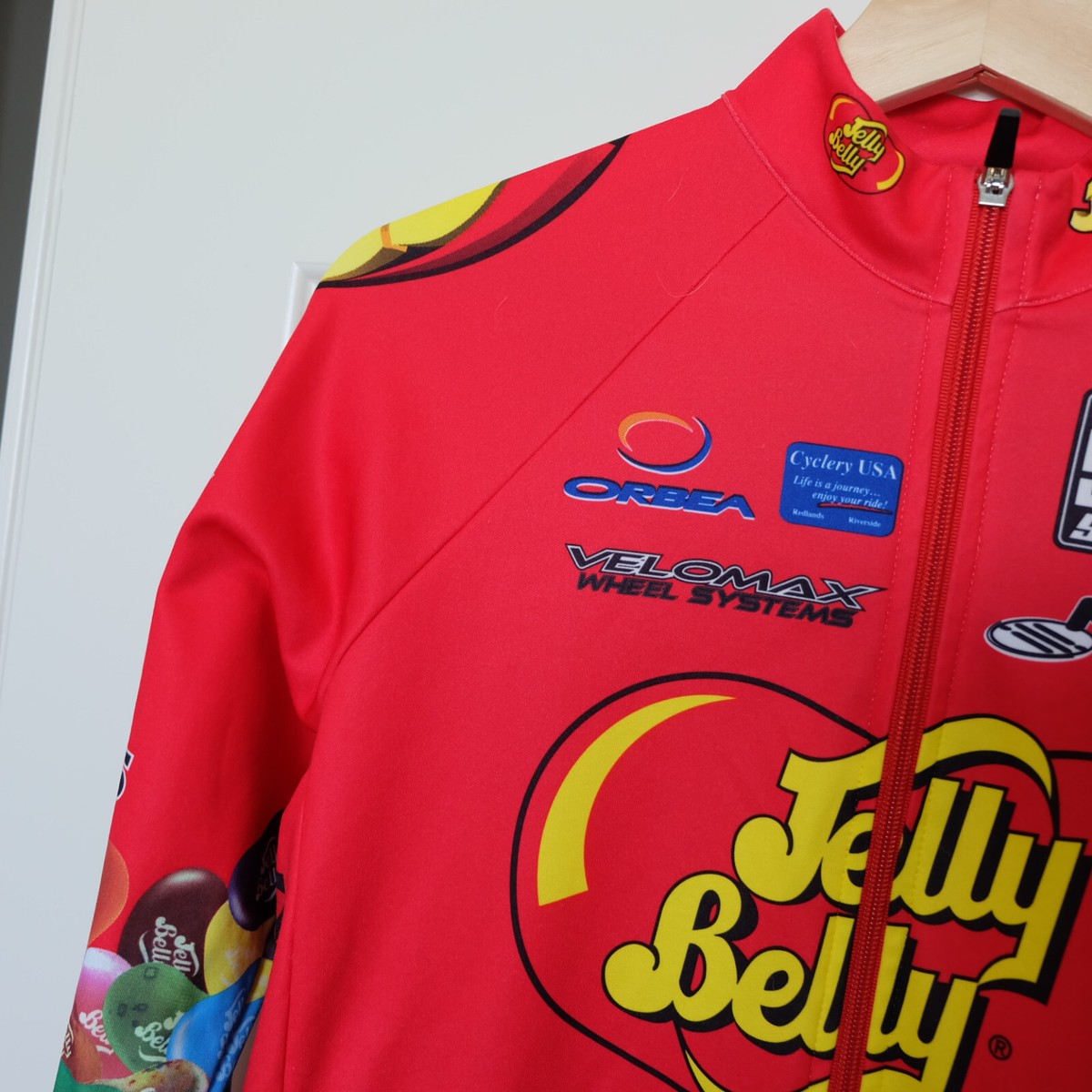 ウェア Santini Jelly Belly Cycling Jersey XXL SMS Santini Jelly Belly Cycling Green Jersey Long Sleeve