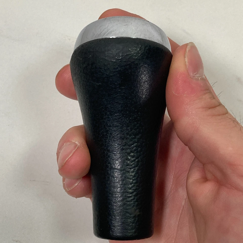 2001-2006 BMW 325i переключатель ручки кожаный ручной черный хром - Изображение 4 из 4