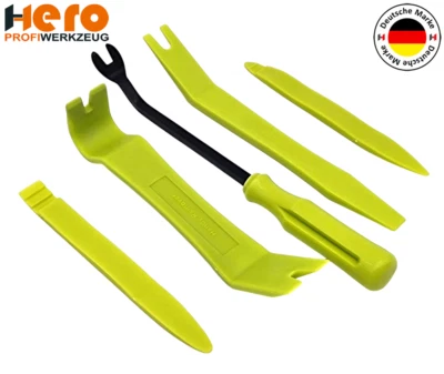 HERO WERKZEUG 5tlg Lösehebel Lösewerkzeug Kunststoffwerkzeug Türverkleidung Kunststoff HERO