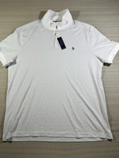 Original Penguin Men 2XL Polo Shirt Short Sleeve Cotton by Munsingwear White 443