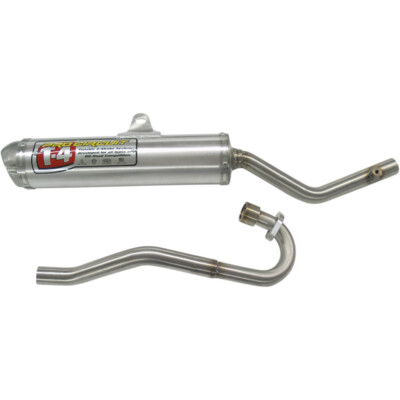 Pro Circuit T-4 Full Exhaust System (Aluminum; Brushed) 4H03150