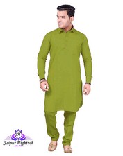 Authentic Cotton Indian Party Wear Kurta Pajama Men's Ethnic Wear Summer Dress