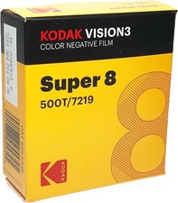 Kodak Super 8 Color Negative Vision3 500T 7219/50' Cartridge