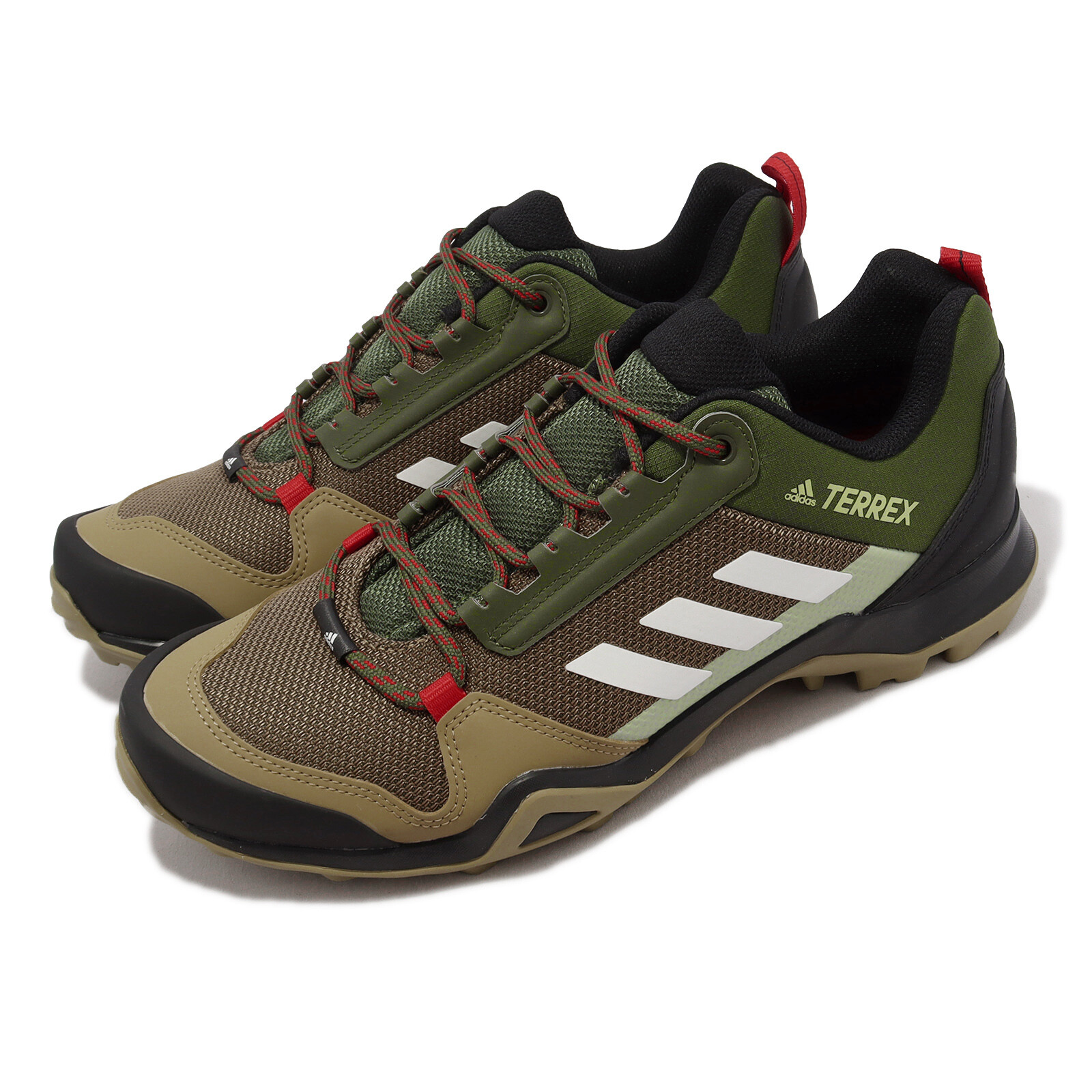 мужская походная обувь adidas Terrex AX3 Wild Pine оливково-зеленого цвета FX4576