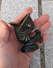 CENDRIER ART DECO ? POISSON bronze ou laiton