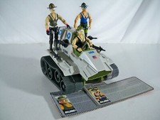 K24i05441 TRIPLE T TANK W/ SGT SLAUGHTER x 3 COMPLETE 1986 GI JOE VINTAGE HASBRO