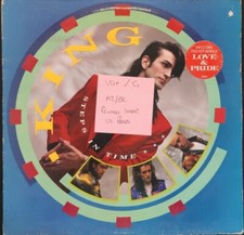 King Steps In Times Vinyl Record LP VG+/G+ CBS26095 1984