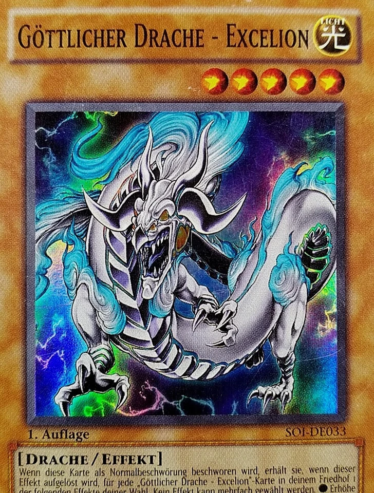 YUGIOH 2006 | DIVINE DRAGON - EXCELION | SOI-DE033 | 1ST EDITION | GERMAN | GOOD - Bild 3 von 4
