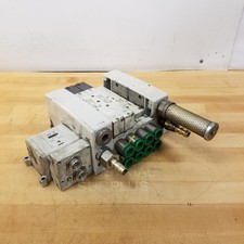 SMC EX250-SDN1-X122 Pneumatic Assembly, w/ VQC4401-5, VQC4301-5-X60, 2 - VVQ4000