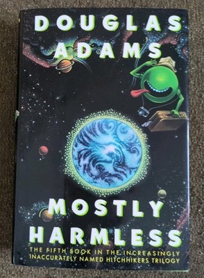 Mostly Harmless by Douglas Adams. First Edition & 1st Printing (1992, HC) Lib