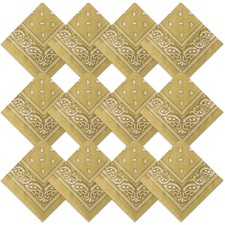 12 Pcs Bandanas Bulk 22 x 22 Inch Paisley Headband Cowboy Handkerchief Christ...