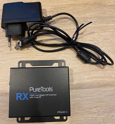 PureLink PureTools RX PT-E-HD10 Ethernet RJ45 -  HDMI Extender mit Ladegerät 60m