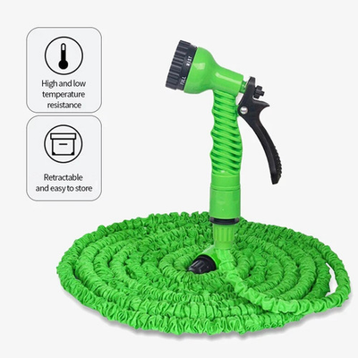 #ad Expandable Magic Hose High Pressure Car Wash Garden Water Pipe w 7 Way Spray Gun $14.99