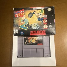 Earth Work Jim 2 SNES With Box