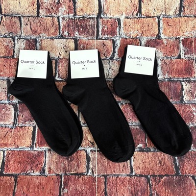 NWT Knickey (now Subset) Organic Cotton Quarter Socks M/L Midnight Moon 3 Pairs