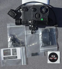 FP Somogear Peq 15 - Black Housing  w/ Green Vis+IR Lasers, Potted, w/ Diffuser!