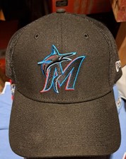 Miami Marlins 39thirty Flexfit Batting Practice Mesh Back Hat