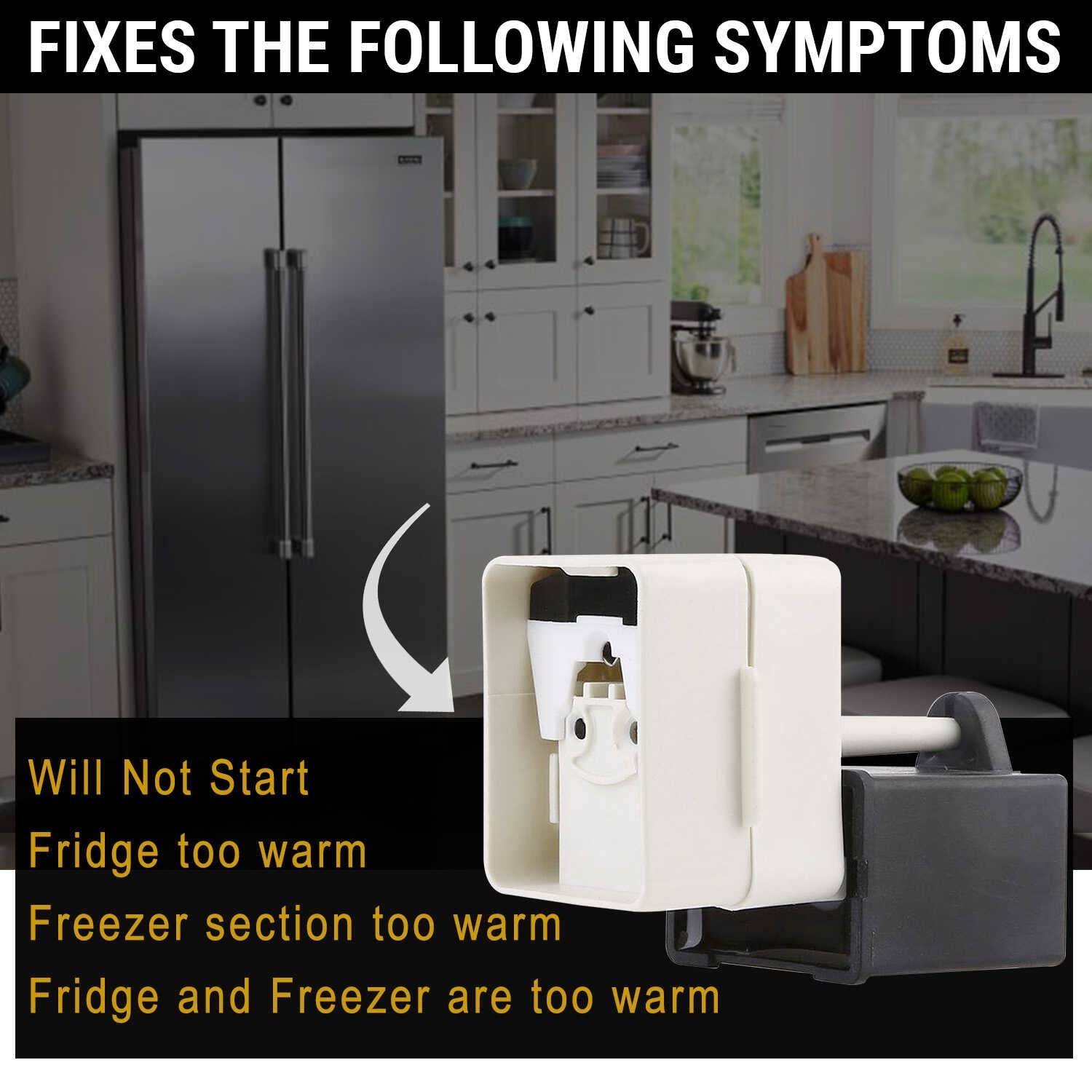 Universal Refrigerator Start Relay/Capacitor Replacement for Multiple Models