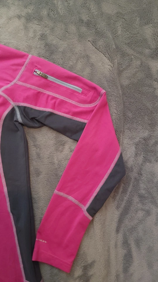 Camisa deportiva COLUMBIA para mujer rosa/naranja, omnicalor, ropa deportiva térmica, mediana Foto 3 de 4