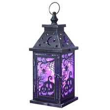 DECORKEY Halloween Decorations Indoor, 14.7" Decorative Spider Pumpkin Candle...