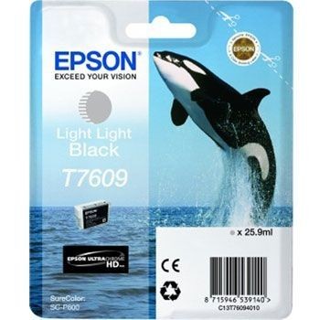 Cartouche Epson T7609 noir très clair pour impressions photo de haute précision