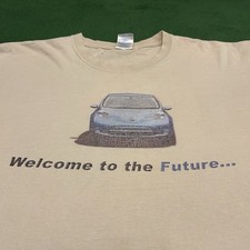 Vintage Nissan Leaf Promo T-Shirt Electric Car EV Future T Shirt Size Mens XL