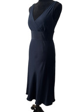 J. Crew 100% Silk Women's sz 6 Midnight Blue Party 90s Y2K Wedding Semi-Formal