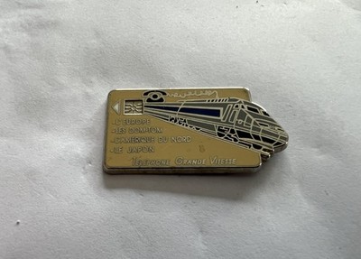 PIN'S SNCF TGV GRAU CHIPKARTE GELB SILBER TELEFON C BAZILLE BALLARD SELTEN