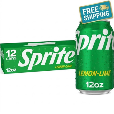 #ad Sprite Lemon Lime Caffeine Free Soda Pop Fridge Pack Cans 12 fl oz 12 Pack $6.98