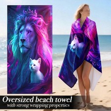 Beach Bath Towel Thickened Soft Oversized Luxury Bath Towel Strong Wrap Strong