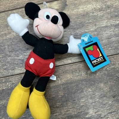 Vintage Mickey Mouse Plush Mickey Unlimited Applause Soft Toy with Tags Classic
