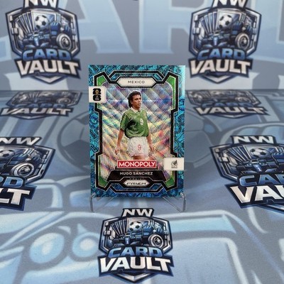 2026 Panini Monopoly Prizm FIFA World Cup Hugo Sanchez Boardwalk Blue Wave 56