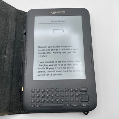 Amazon Kindle Keyboard 3rd Gen D00901 eBook Reader 6'' E-Ink Pearl Screen 