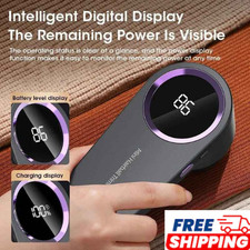 Electric Fabric Shaver Lint Remover Rechargeable LED Display Clothes Defuzzer